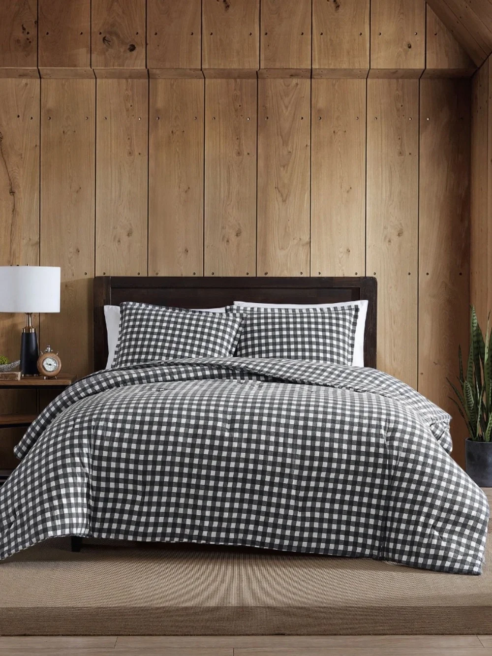 Full/Queen Preston Reversible Comforter Set Gray - Eddie Bauer